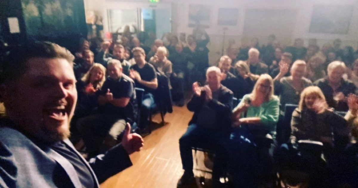 Magician at a gala dinner